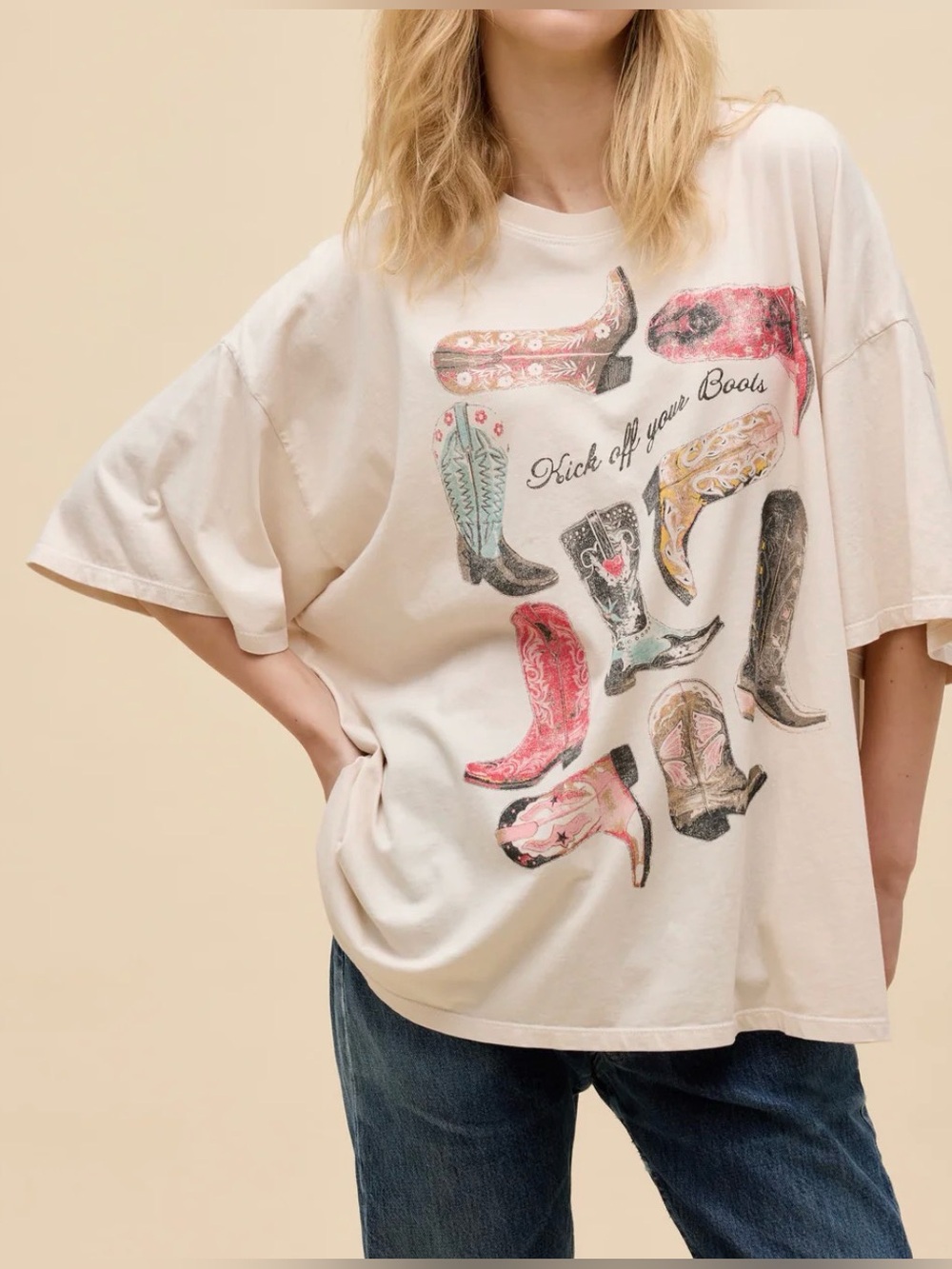 Daydreamer LA KICK OFF YOUR BOOTS OS TEE